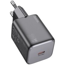 Сетевое зарядное устройство Hoco N40 Mighty 1C PD20W - Black: фото 1 из 7