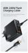 Сетевое зарядное устройство USAMS US-CC168 140W GaN + кабель Type-C to Type-C (240W) - Black (346107B). Фото 7 из 21
