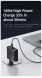 Сетевое зарядное устройство USAMS US-CC168 140W GaN + кабель Type-C to Type-C (240W) - Black (346107B). Фото 6 из 21
