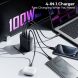 Сетевое зарядное устройство Voltme Revo 100 Pro PD100W (3Type-C + USB) - Black (995692B). Фото 5 из 8
