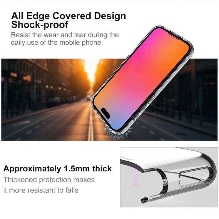 Силиконовый чехол IMAK UX-10 Series для Apple iPhone 17 - Transparent: фото 4 из 7