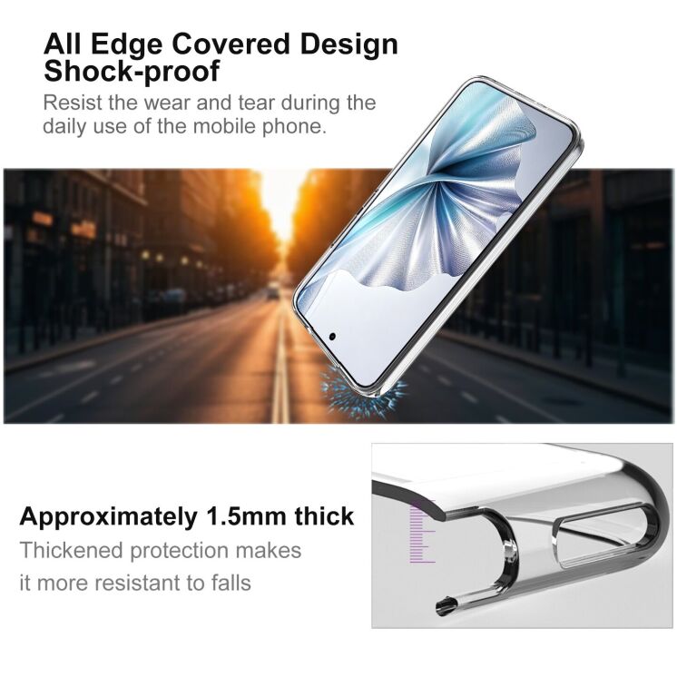 Силиконовый чехол IMAK UX-10 Series для Xiaomi Redmi Note 17 (4G/5G) - Transparent: фото 6 из 9