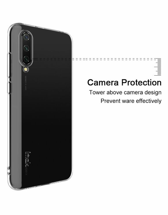 Силиконовый (TPU) чехол IMAK UX-5 Series для Xiaomi Mi CC9 / Mi 9 Lite - Transparent: фото 14 из 15