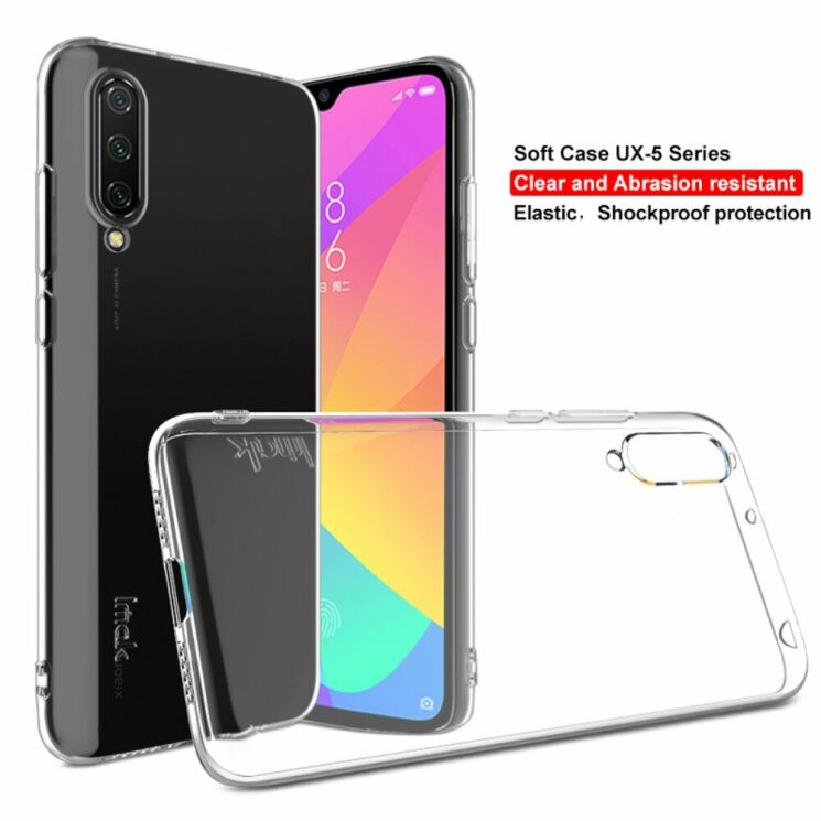 Силиконовый (TPU) чехол IMAK UX-5 Series для Xiaomi Mi CC9 / Mi 9 Lite - Transparent: фото 4 из 15