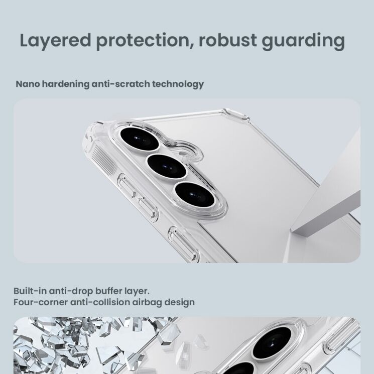 Силіконовий чохол NILLKIN Nature TPU Pro для Samsung Galaxy S26 Plus - Transparent: фото 10 з 16