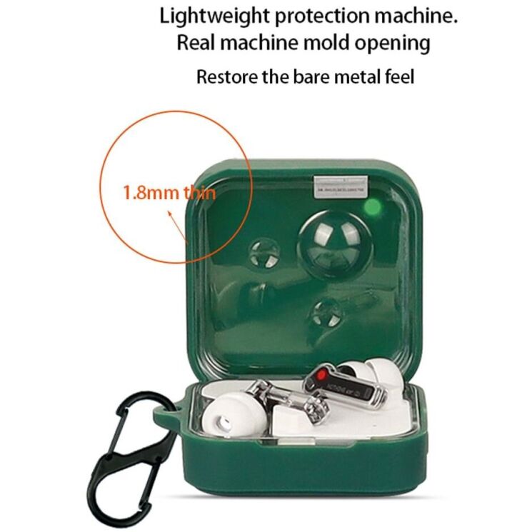 Силиконовый чехол UniCase Protective Color для Nothing Ear (3) - Green: фото 3 из 5