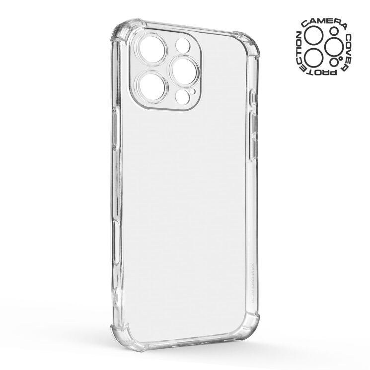 Силиконовый (TPU) чехол ArmorStandart Air Force для Apple iPhone 16 Pro Max - Clear: фото 3 из 6