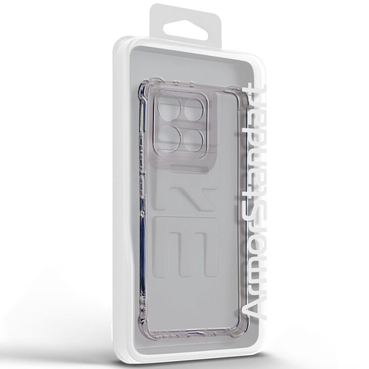 Силиконовый (TPU) чехол ArmorStandart Air Force для Motorola Moto G86 Power - Transparent: фото 3 из 6