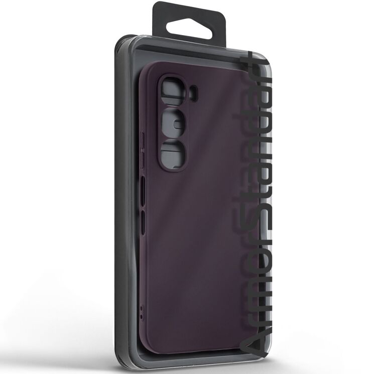 Силіконовий (TPU) чохол ArmorStandart Matte Slim Fit для Infinix Hot 60 Pro - Black: фото 3 з 5