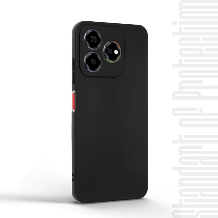 Силиконовый (TPU) чехол ArmorStandart Matte Slim Fit для ZTE Nubia V60 - Black: фото 3 из 5