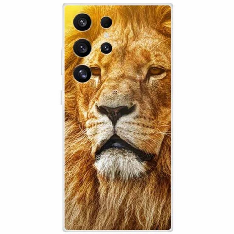 Силиконовый (TPU) чехол Deexe Life Style для Samsung Galaxy S24 Ultra (S928) - Lion: фото 1 из 3