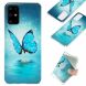 Силиконовый (TPU) чехол Deexe LumiCase для Samsung Galaxy S20 Plus (G985) - Blue Butterfly (314064D). Фото 1 из 7