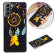 Силиконовый (TPU) чехол Deexe LumiCase для Samsung Galaxy S21 FE (G990) - Feather Wind Chimes (230642A)