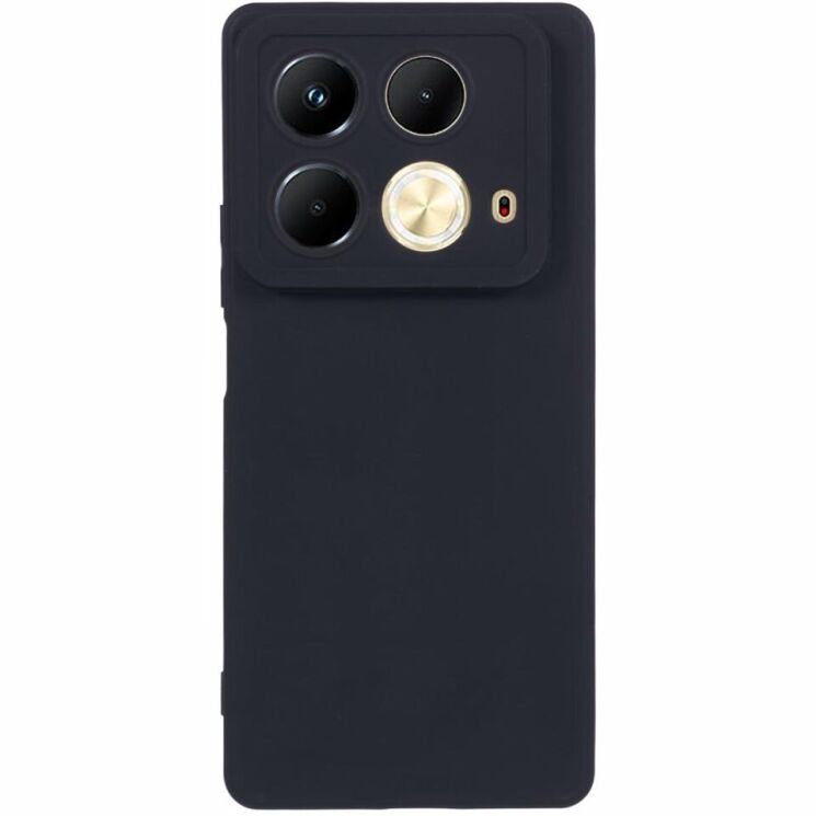 Силиконовый (TPU) чехол Deexe Matte Case для Infinix Note 40 - Black: фото 1 из 6