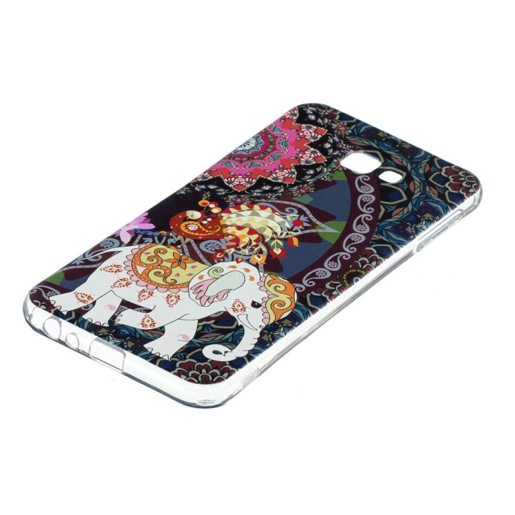 Силиконовый (TPU) чехол Deexe Pretty Things для Samsung Galaxy J4+ (J415) - Flower and Elephant: фото 3 из 7