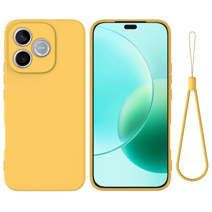 Силиконовый (TPU) чехол Deexe Silicone Case для Honor 600 Lite - Yellow: фото 1 из 9