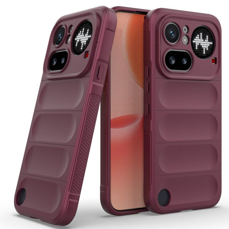Силиконовый (TPU) чехол Deexe Terra Case для Nothing Phone (4a) Pro - Wine Red (411402WR) Силиконовый (TPU) чехол Deexe Terra Case для Nothing Phone (4a) Pro - Wine Red: фото 2 из 6