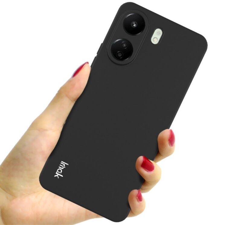 Силиконовый (TPU) чехол IMAK UC-3 Series для Xiaomi Redmi 13C / Poco C65 - Black: фото 7 из 11