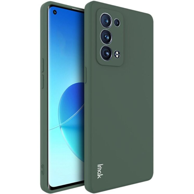 Силиконовый (TPU) чехол IMAK UC-4 Series для OPPO Reno 6 Pro / 6 Pro Plus - Midnight Green: фото 2 из 16