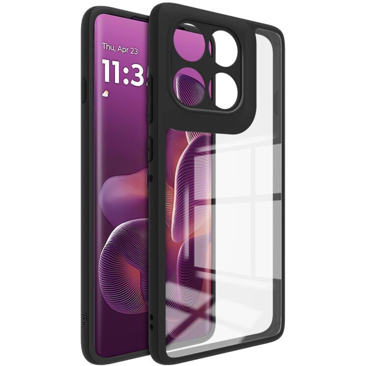 Силиконовый (TPU) чехол IMAK UX-9A Series для Motorola Edge 60 Pro - Black: фото 1 из 7