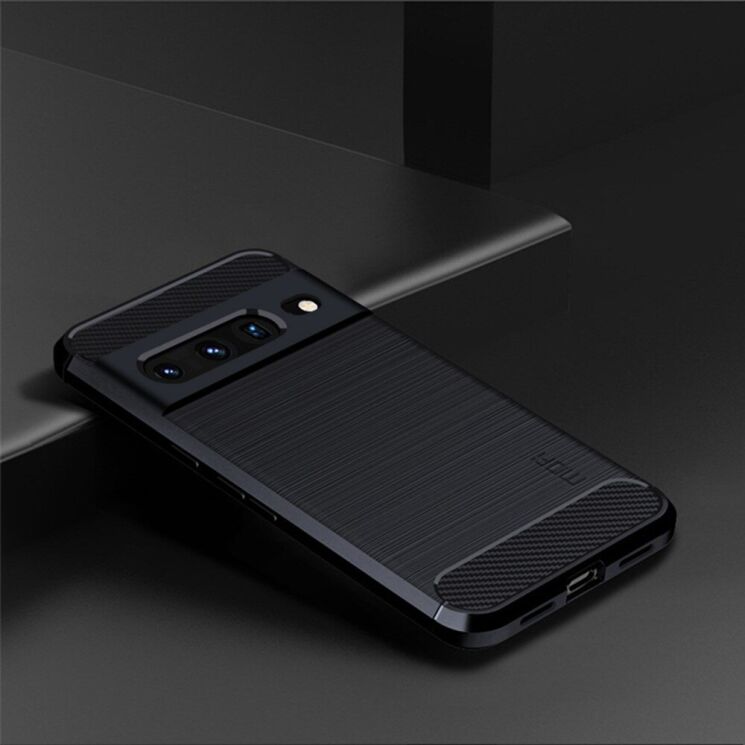 Силиконовый (TPU) чехол MOFI Carbon Fiber для Google Pixel 7 Pro - Blue: фото 3 из 8