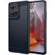 Силиконовый (TPU) чехол MOFI Carbon Fiber для Motorola Moto G75 - Blue (367838L). Фото 1 из 11