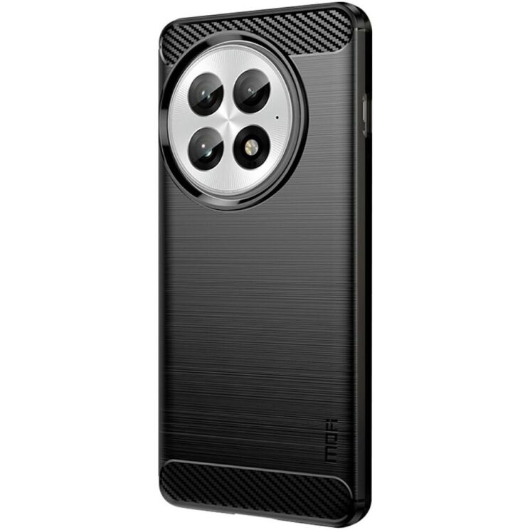 Силиконовый (TPU) чехол MOFI Carbon Fiber для OnePlus 13 - Black: фото 2 из 9