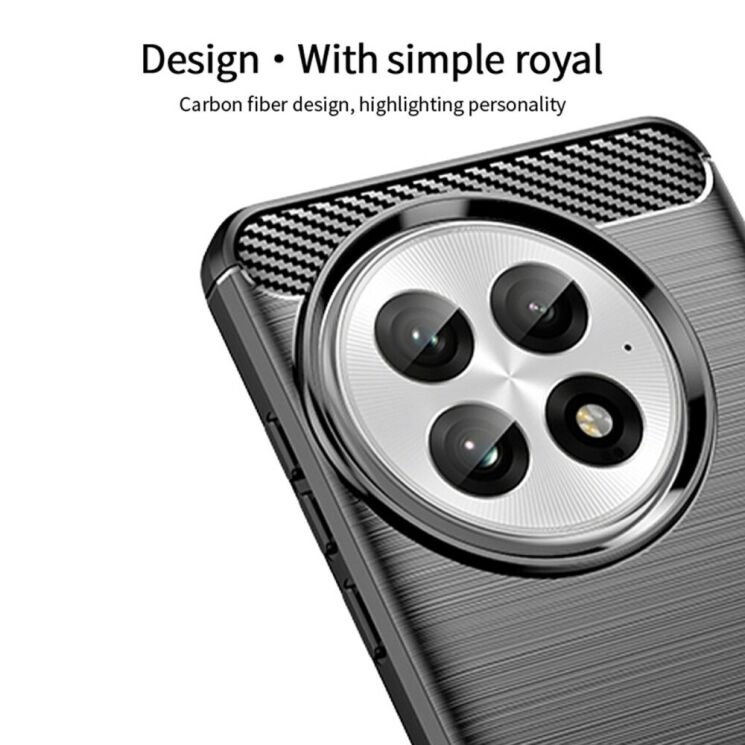 Силиконовый (TPU) чехол MOFI Carbon Fiber для OnePlus 13 - Blue: фото 4 из 9