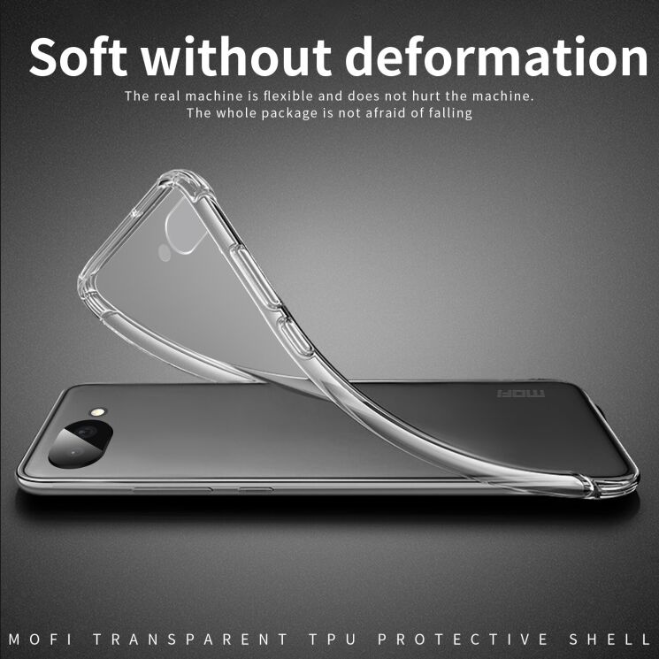 Силиконовый (TPU) чехол MOFI Thin Guard для Google Pixel 10a - Transparent: фото 3 из 9