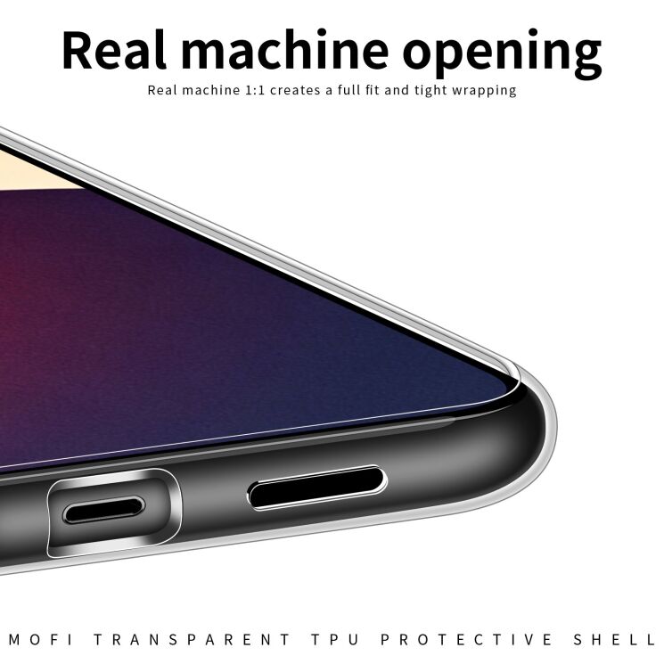 Силиконовый (TPU) чехол MOFI Thin Guard для Google Pixel 10a - Transparent: фото 7 из 9