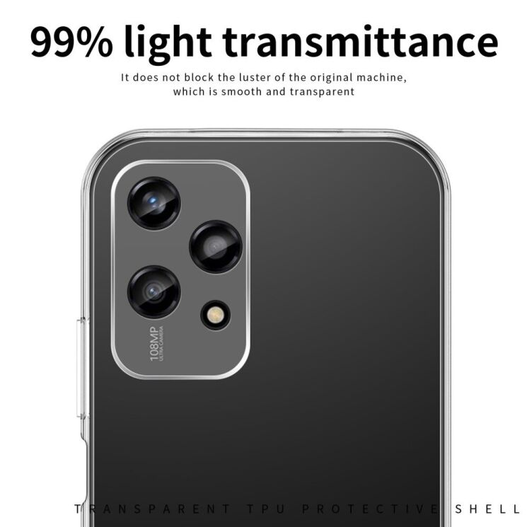 Силиконовый (TPU) чехол MOFI Thin Guard для Honor 200 Lite - Transparent: фото 7 из 11