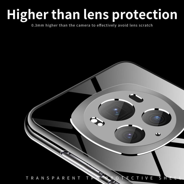 Силиконовый (TPU) чехол MOFI Thin Guard для Honor Magic 6 Pro - Transparent: фото 6 из 11