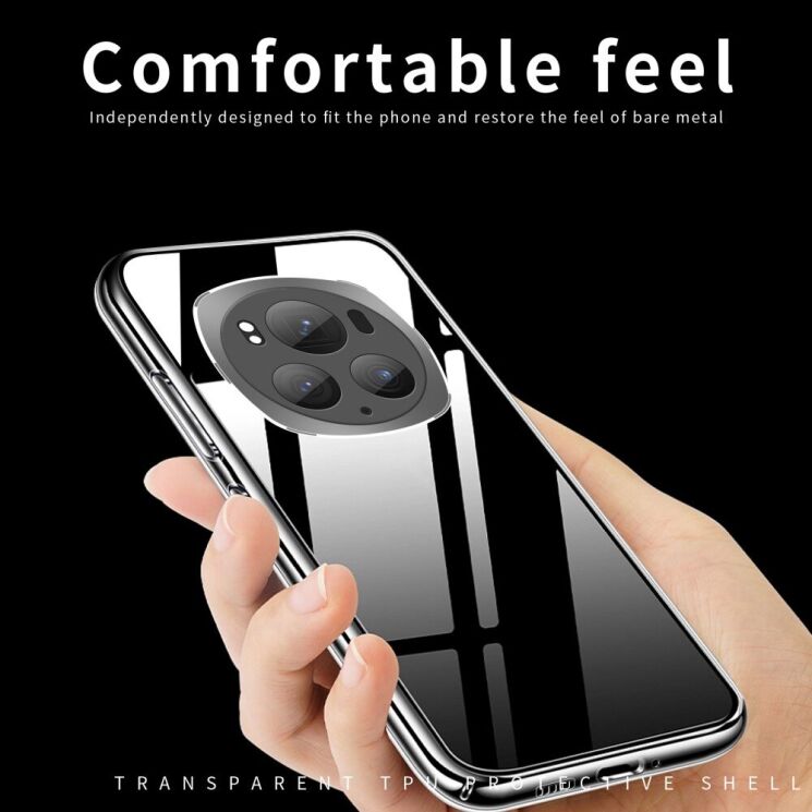Силиконовый (TPU) чехол MOFI Thin Guard для Honor Magic 6 Pro - Transparent: фото 8 из 11