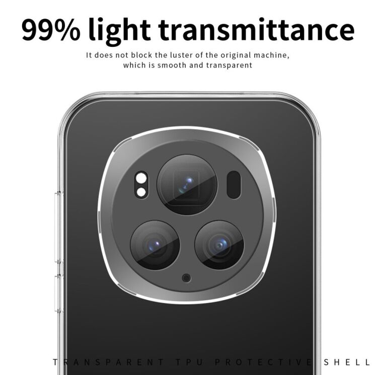 Силиконовый (TPU) чехол MOFI Thin Guard для Honor Magic 6 Pro - Transparent: фото 7 из 11