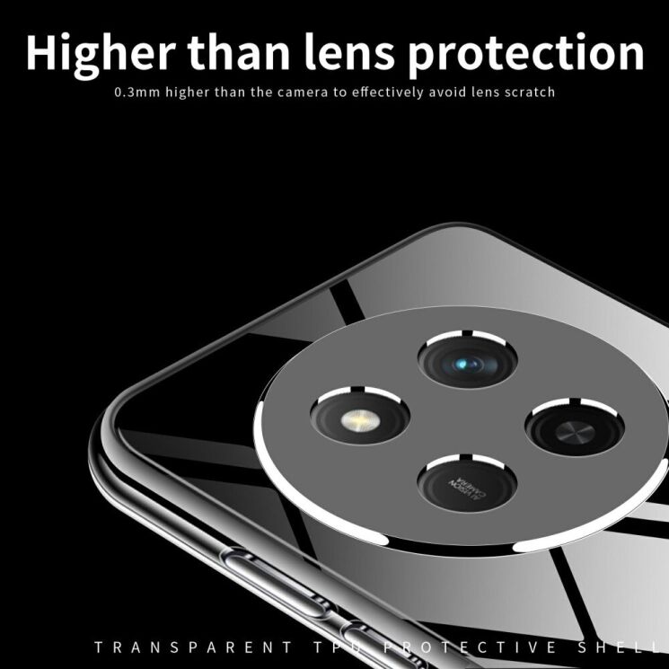 Силиконовый (TPU) чехол MOFI Thin Guard для Honor Magic 7 Lite - Transparent: фото 6 из 11