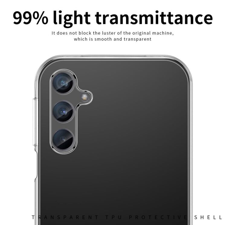 Силиконовый (TPU) чехол MOFI Thin Guard для Samsung Galaxy M35 (M356) - Transparent: фото 7 из 11