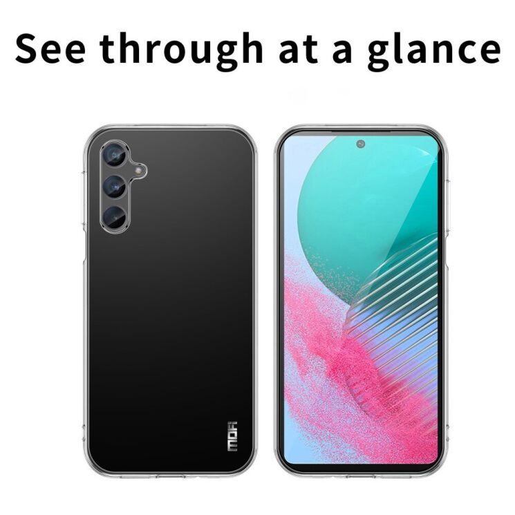 Силиконовый (TPU) чехол MOFI Thin Guard для Samsung Galaxy M35 (M356) - Transparent: фото 3 из 11