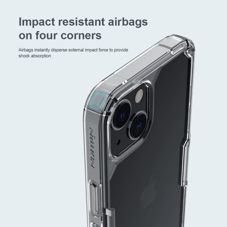 Силіконовий (TPU) чохол NILLKIN Nature TPU Pro для Apple iPhone 13 - Transparent: фото 12 з 20