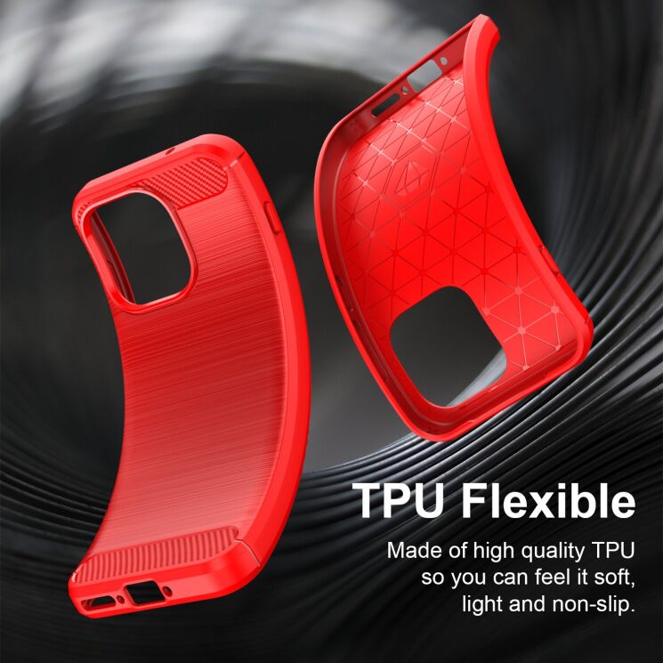 Силіконовий (TPU) чохол UniCase Carbon для OnePlus 15T - Black: фото 5 з 9