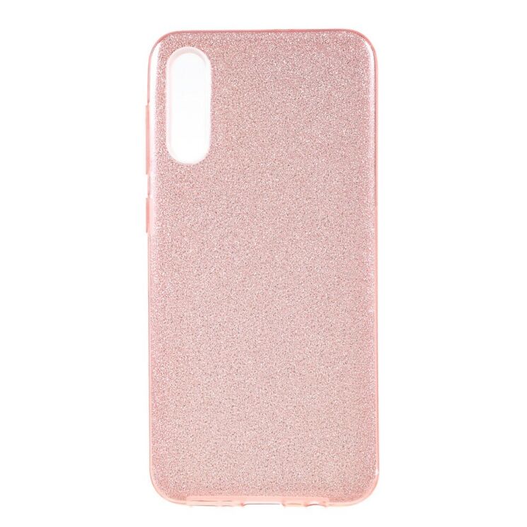 Силиконовый (TPU) чехол UniCase Glitter Cover для Samsung Galaxy A70 (A705) - Rose Gold: фото 1 из 4