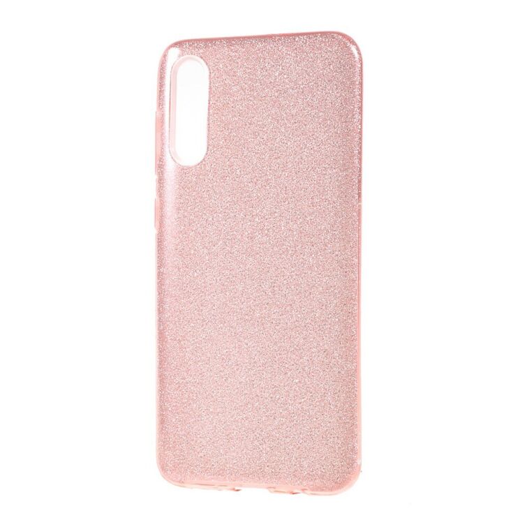 Силиконовый (TPU) чехол UniCase Glitter Cover для Samsung Galaxy A70 (A705) - Rose Gold: фото 3 из 4