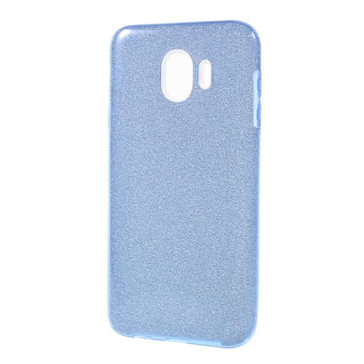 Силиконовый (TPU) чехол UniCase Glitter Cover для Samsung Galaxy J4 2018 (J400) - Blue: фото 2 из 4