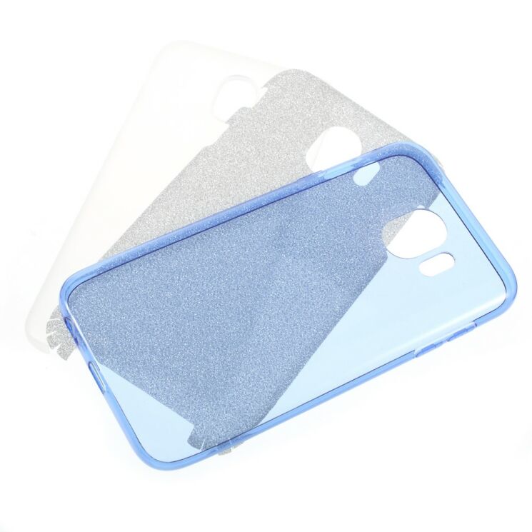 Силиконовый (TPU) чехол UniCase Glitter Cover для Samsung Galaxy J4 2018 (J400) - Blue: фото 4 из 4