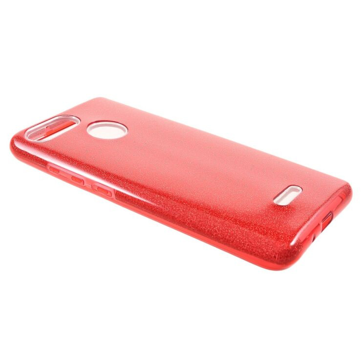Силиконовый (TPU) чехол UniCase Glitter Cover для Xiaomi Redmi 6 - Red: фото 2 из 4