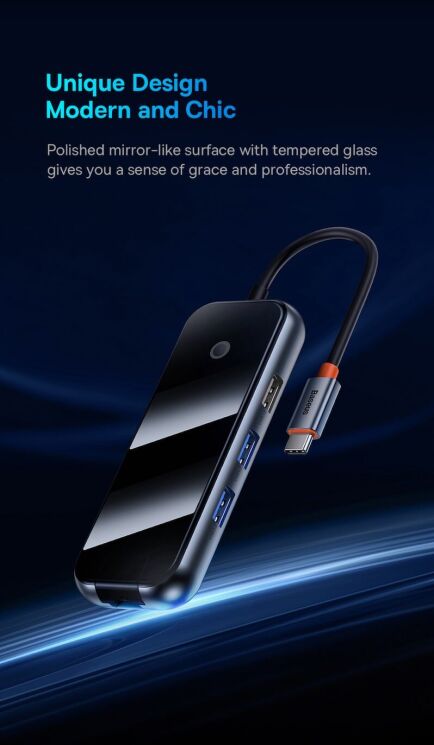 USB HUB Baseus AcmeJoy 7 in 1 (WKJZ010413) - Dark Gray (896481H) USB HUB Baseus AcmeJoy 7 in 1 (WKJZ010413) - Dark Gray: фото 21 из 31