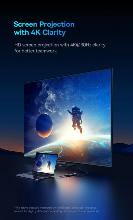 USB HUB Baseus AcmeJoy 7 in 1 (WKJZ010413) - Dark Gray (896481H) USB HUB Baseus AcmeJoy 7 in 1 (WKJZ010413) - Dark Gray: фото 16 из 31