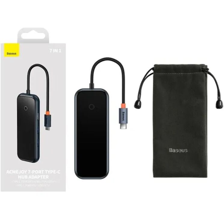 USB HUB Baseus AcmeJoy 7 in 1 (WKJZ010413) - Dark Gray (896481H) USB HUB Baseus AcmeJoy 7 in 1 (WKJZ010413) - Dark Gray: фото 8 из 31