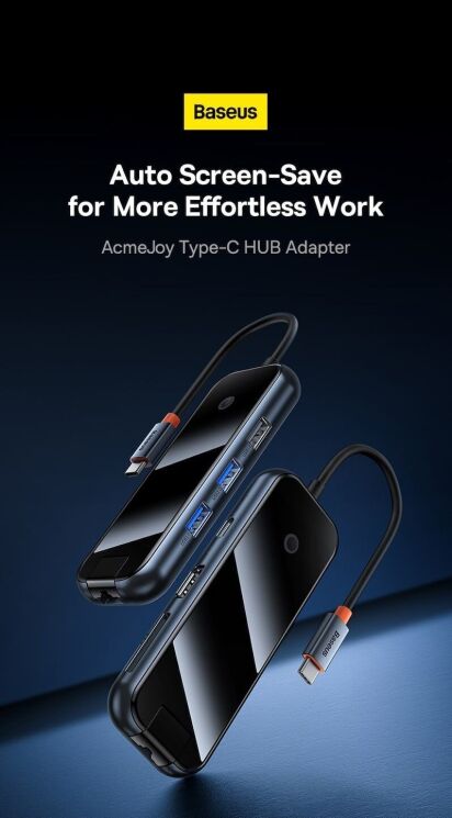 USB HUB Baseus AcmeJoy 7 in 1 (WKJZ010413) - Dark Gray (896481H) USB HUB Baseus AcmeJoy 7 in 1 (WKJZ010413) - Dark Gray: фото 11 из 31