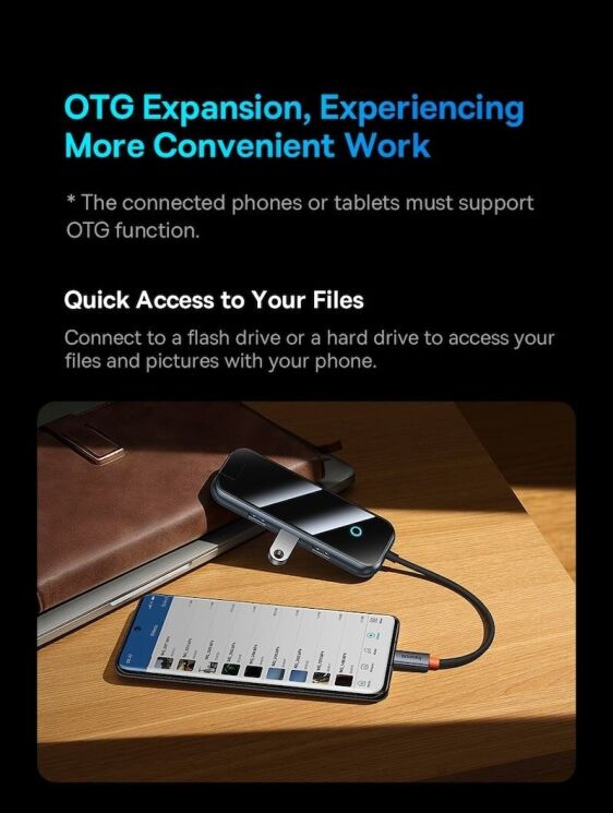 USB HUB Baseus AcmeJoy 7 in 1 (WKJZ010413) - Dark Gray (896481H) USB HUB Baseus AcmeJoy 7 in 1 (WKJZ010413) - Dark Gray: фото 23 из 31