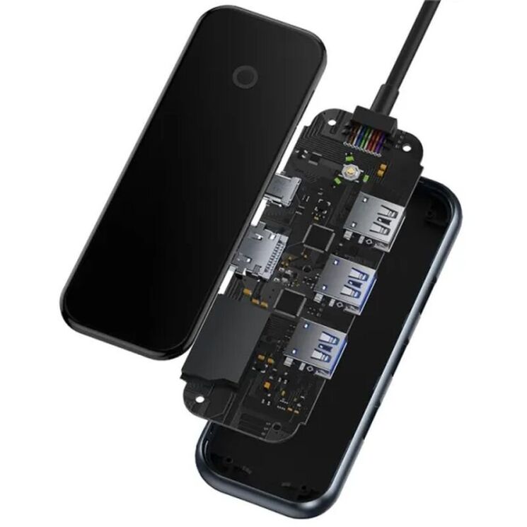 USB HUB Baseus AcmeJoy 7 in 1 (WKJZ010413) - Dark Gray (896481H) USB HUB Baseus AcmeJoy 7 in 1 (WKJZ010413) - Dark Gray: фото 7 из 31